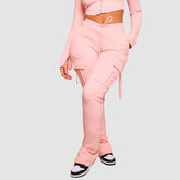 Cargohose mit Schlitz und Kordelzug